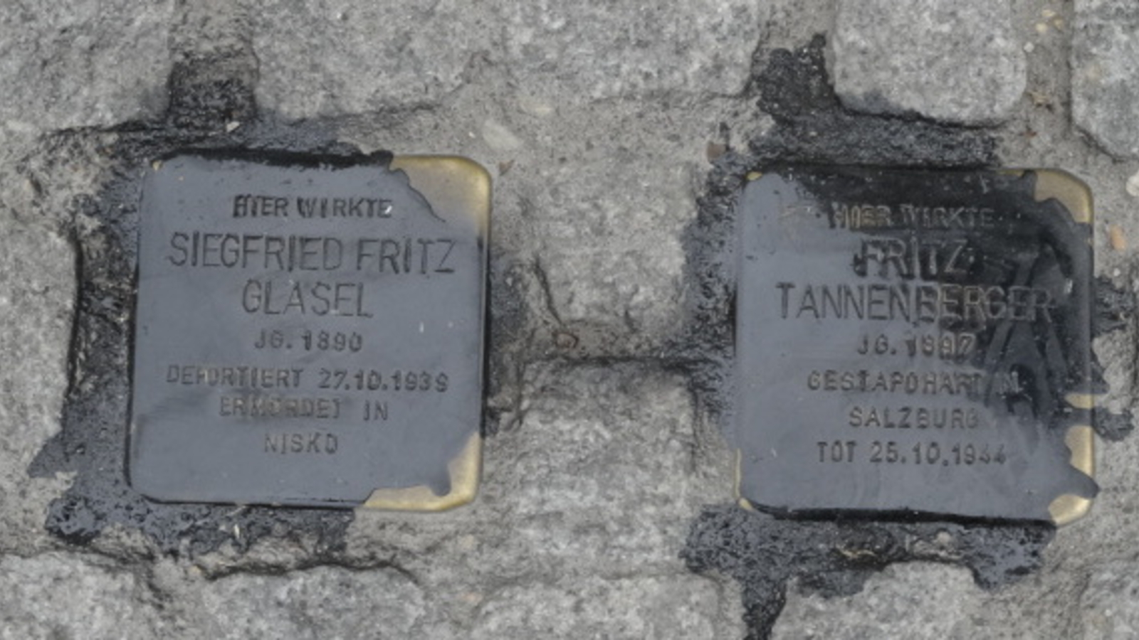 Stolpersteine erneut beschmiert